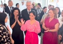 La Première Dame de la République du Salvador visite le Centre Lalla Asmaa pour Enfants Sourds à Tanger