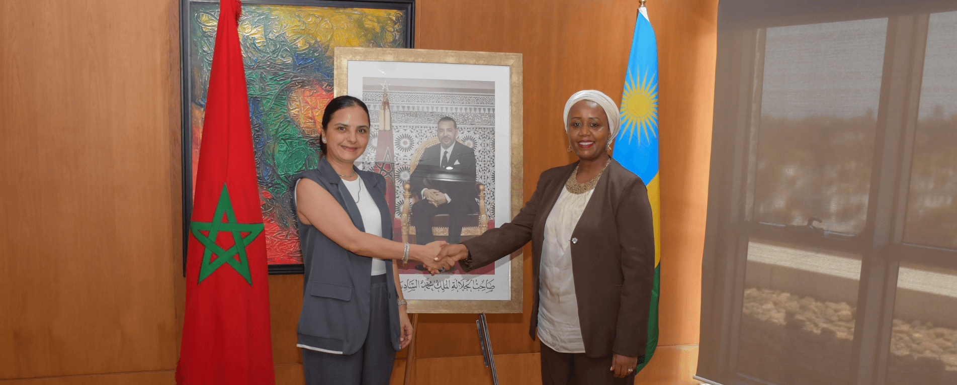 Madame la Directrice Générale reçoit l’Ambassadrice de la République du Rwanda au Maroc